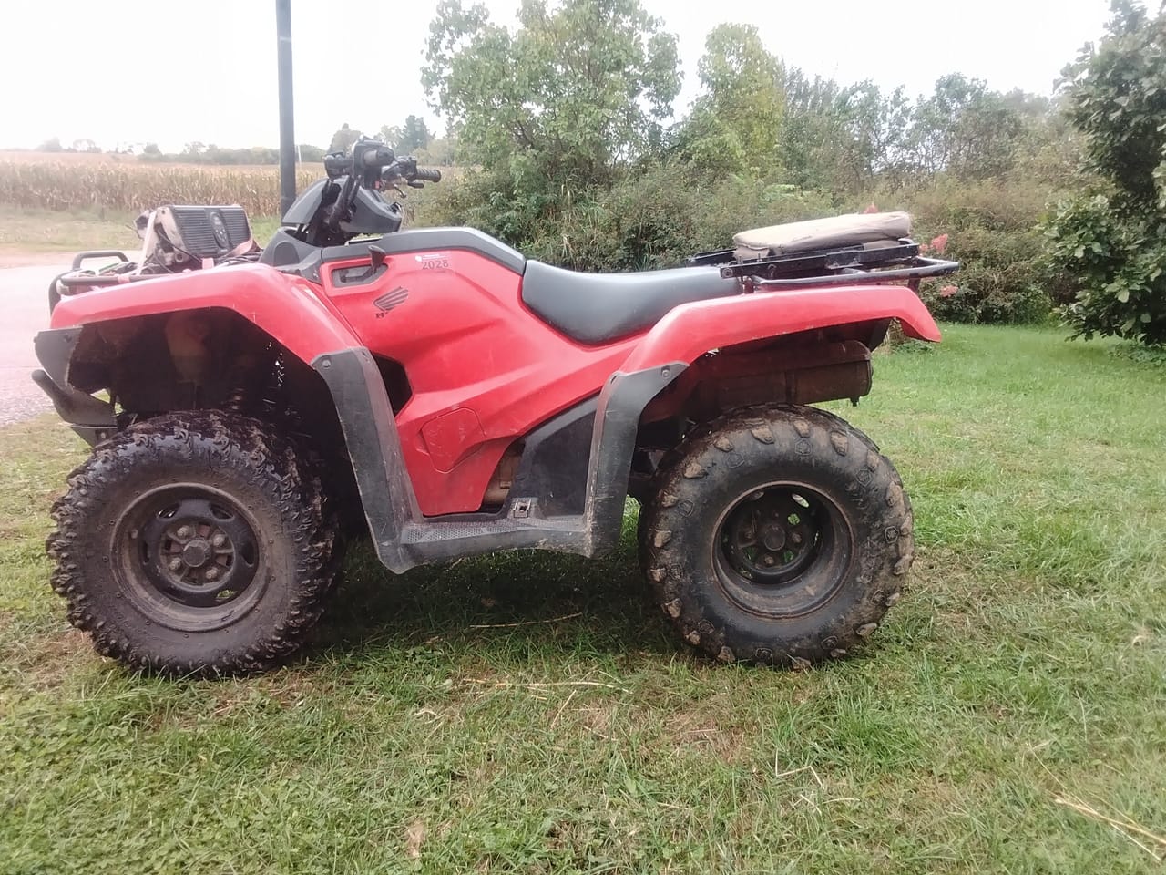 2017 Honda FourTrax Rancher ATV 4WD Electric Shift Manual, Fuel Injected, Good Condition