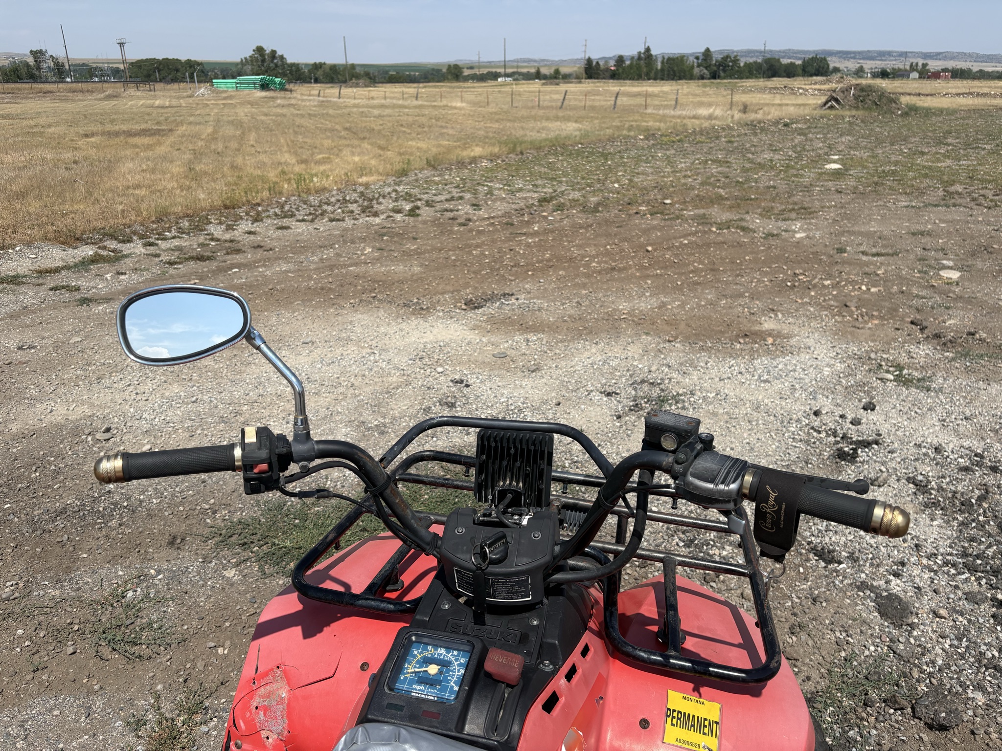 1985 Suzuki ATV - Like New, red , leather Seats, Gas Powered
